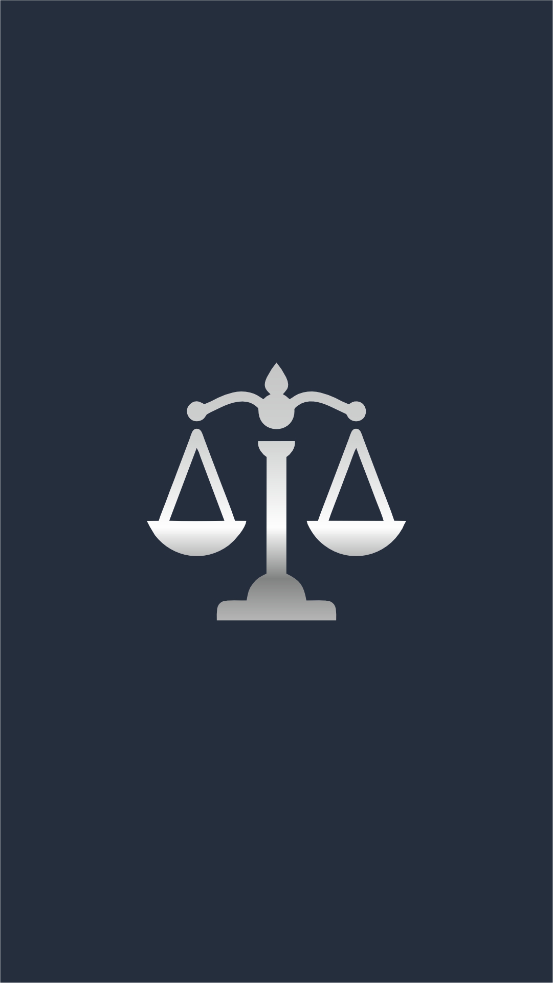 Balança prateada representando equilíbrio e Justiça