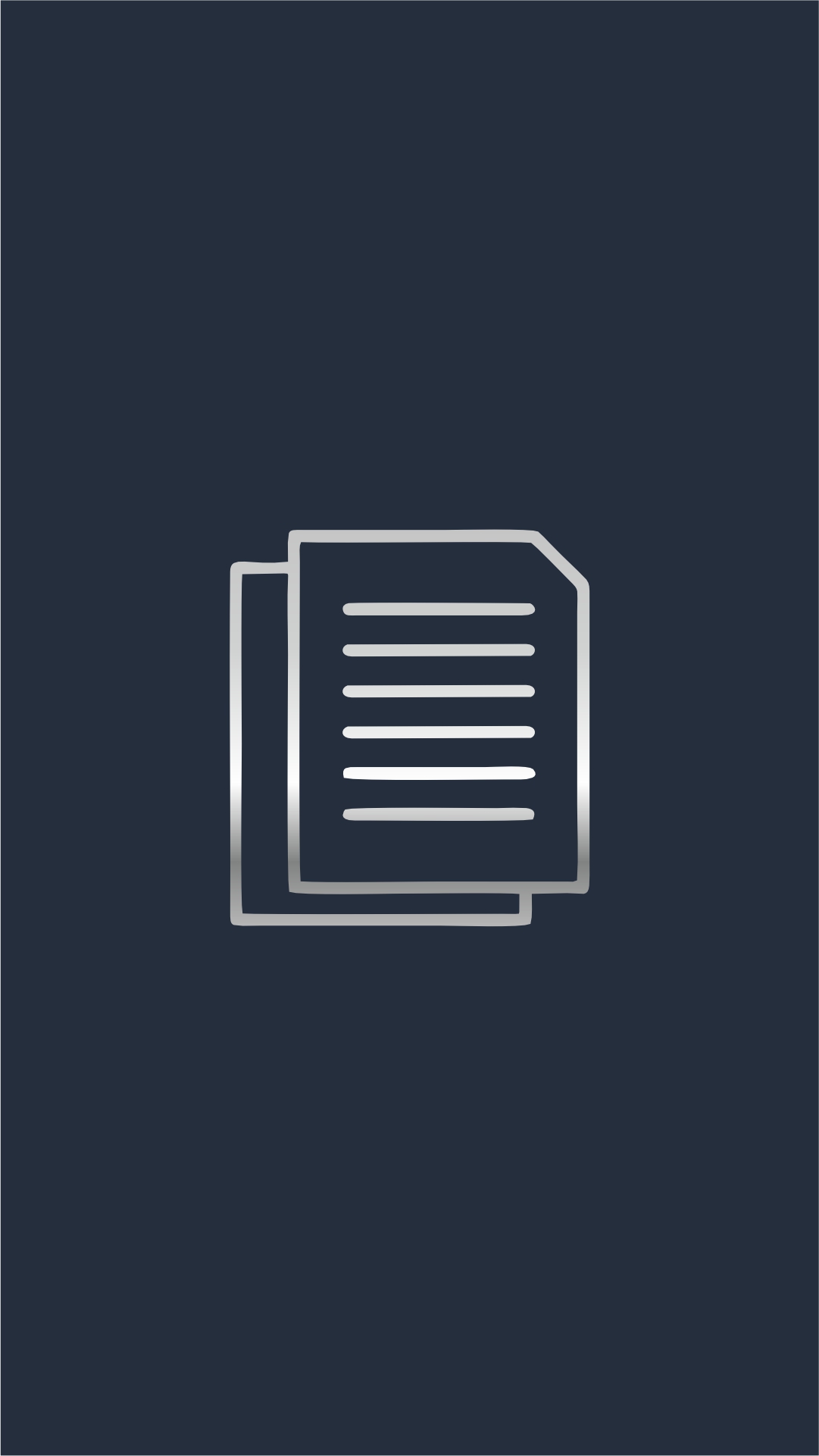 Documento prateado representando formalização de direitos